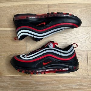 Nike Air Max 97 | Black Red Silver | Size 12
